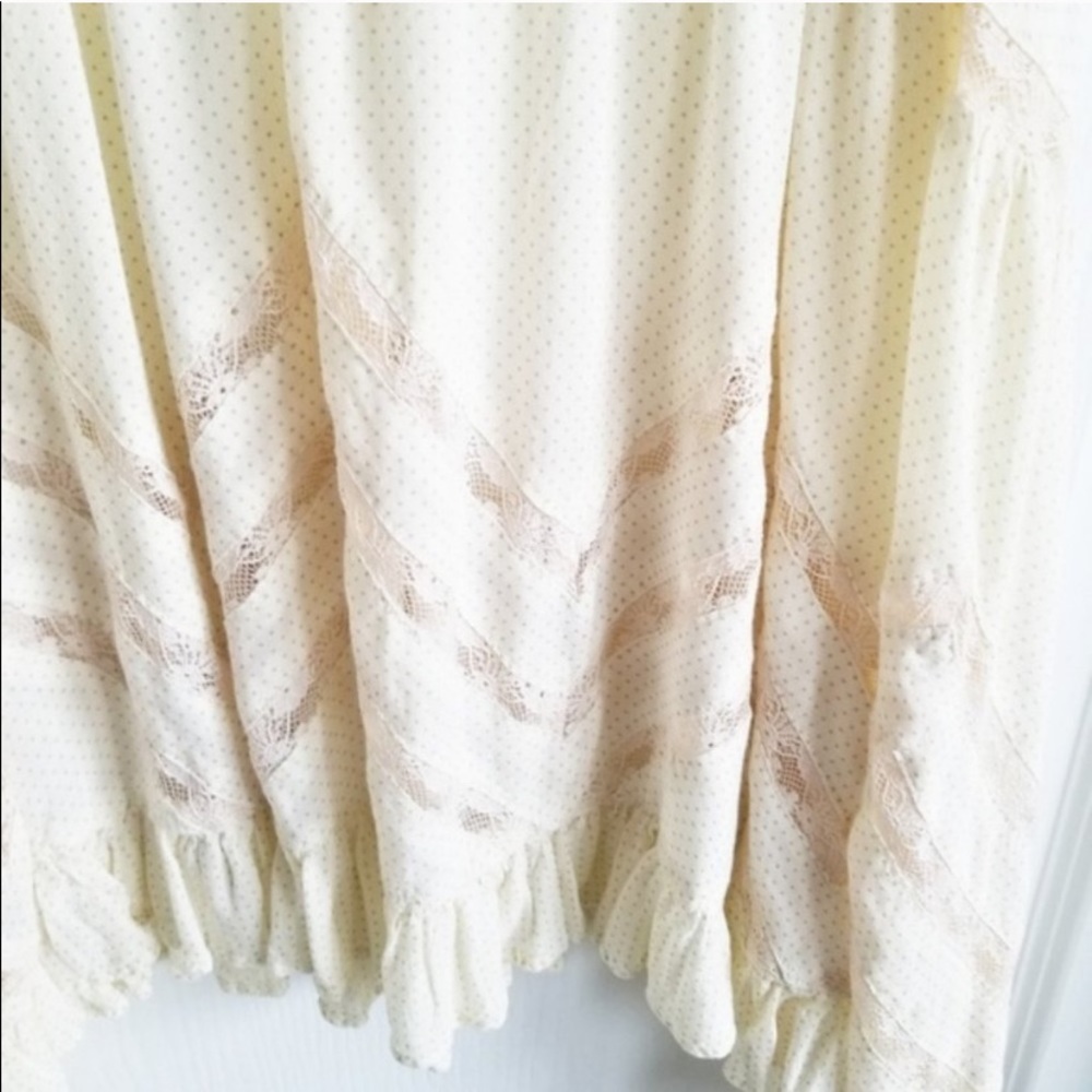 Free People WhiteGray Dot Lace Trapeze Slip Dress - Picture 7 of 12